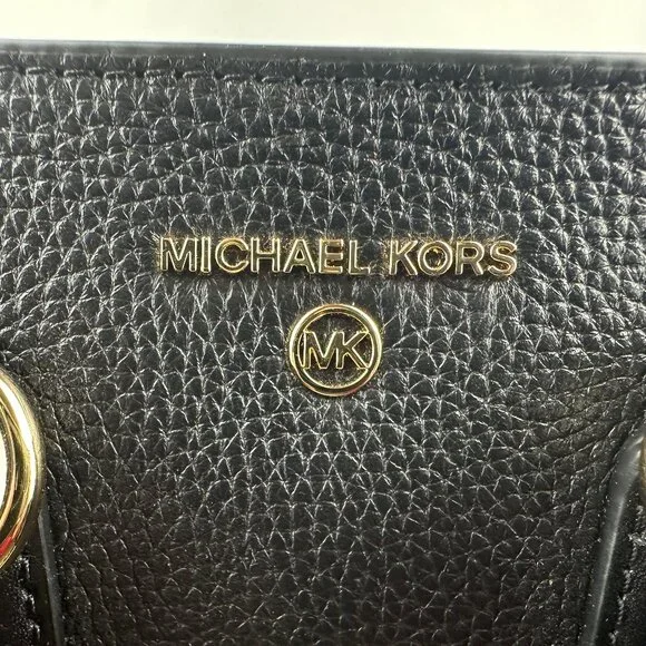 Michael Kors Small Black Pebbled Leather Kris Satchel - Picture 5 of 16